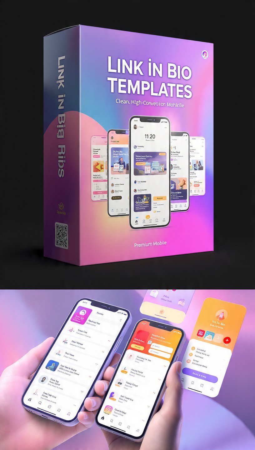 Link in Bio Templates | Premium Mobile Landing Pages for Creators - Image 4