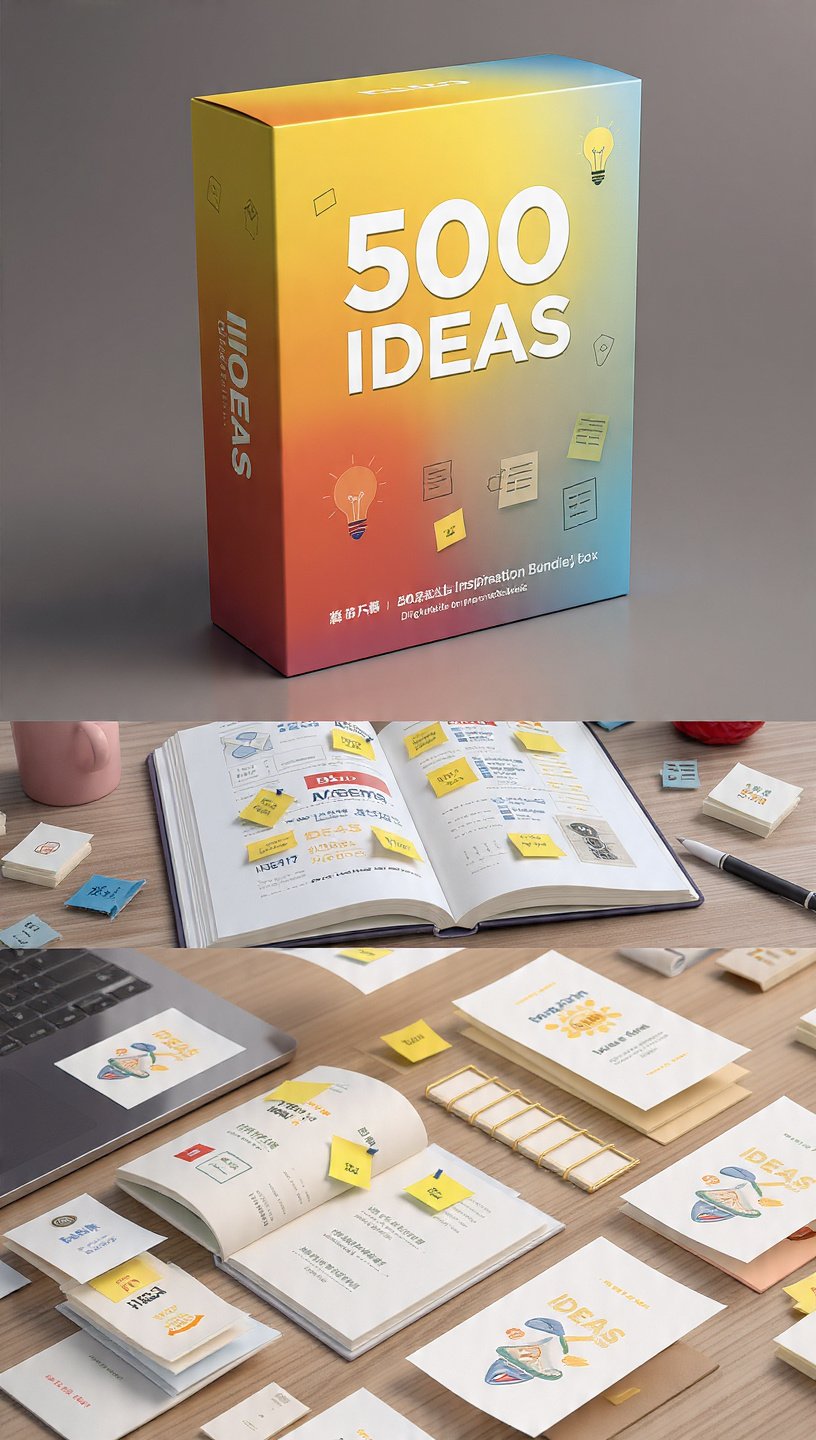 500 Ideas | Premium Inspiration Bundle for Creators & Businesses